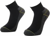 Stapp korte werksokken Coolmax Quarter - 2 paar - Sokken heren 47-50 - Sokken heren - Zwarte sokken