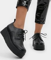 Koi Footwear Ramit PU Platform Creepers Zwart
