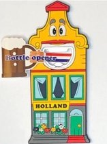 Flesopener - Grachtenpand - Amsterdam - Holland - Opener - Flessenopener-  Nederland - Souvenir - Bier - Biertje - Bierflesje