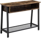 MIRA Home - Wandtafel - Haltafel - Industrieel - Vintage - Dressoir kast - 100x35x80