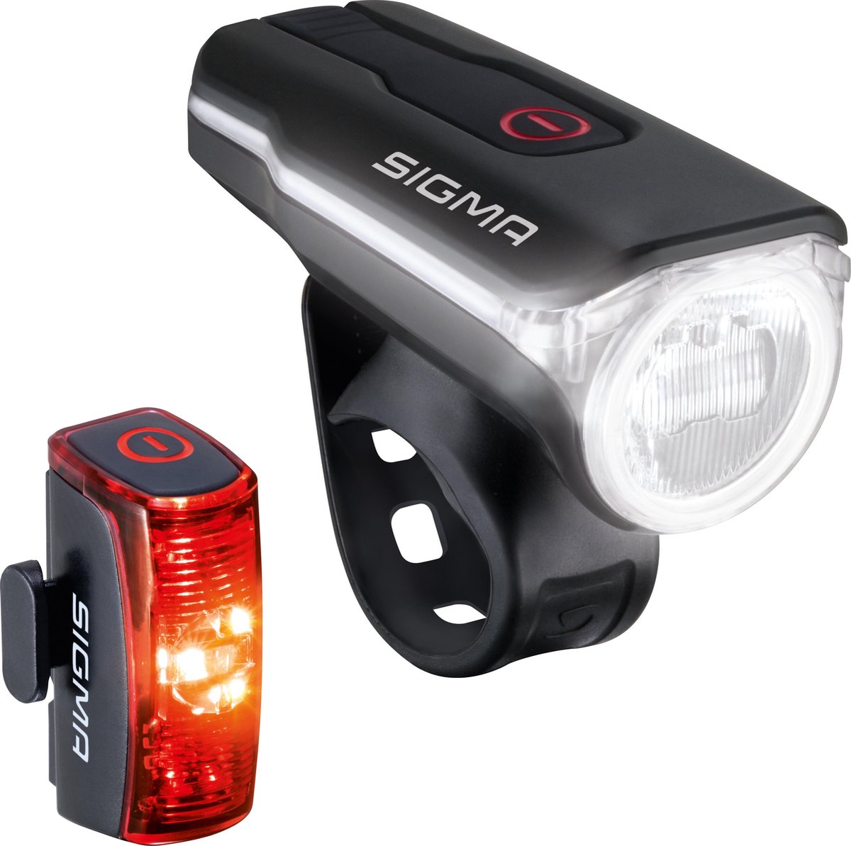 Sigma Aura 60 USB Fietsverlichting Set - 60 Lux + INFINITY USB achterlicht thumbnail 2