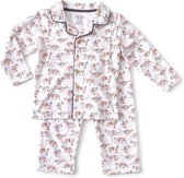 Little Label Pyjama Jongens - Maat 134-140 - Rood, Wit, Zwart - Zachte BIO Katoen
