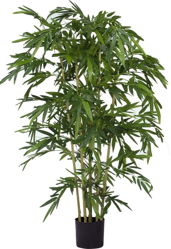 Kunstplant Bamboe 180 Cm - Kunstboom met echte Bamboestokken - Kunststof  Plant | bol.
