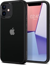 Spigen Crystal Hybrid Apple iPhone 12 / 12 Pro Hoesje - Zwart