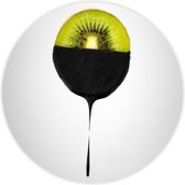Behangcirkel Kiwi zelfklevend 120cm doorsnede | wandcirkel | muurcirkel | wooncirkel