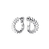Geshe-Dames zilveren oorringen blaadjes zilver 925-1,5cm-925 sterling zilver-cadeau voor vrouw|meisjes oorbellen