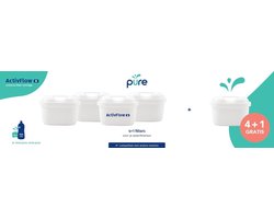 ActivFlow+ filterpatronen 5 st. (4+1 GRATIS) - Compatibel met Brita Maxtra/Maxtra+
