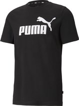 PUMA ESS Logo Tee Heren T-shirt - Zwart