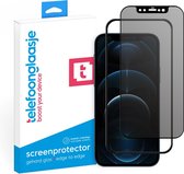 Telefoonglaasje Privacy Screenprotectors - Geschikt voor iPhone 12 Pro - Privacy - Volledig Dekkend - Gehard Glas Screenprotector - Geschikt voor iPhone 12 Pro - Beschermglas