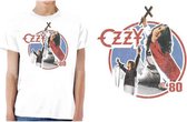 Ozzy Osbourne Heren Tshirt -L- Blizzard Of Ozz '80 Wit