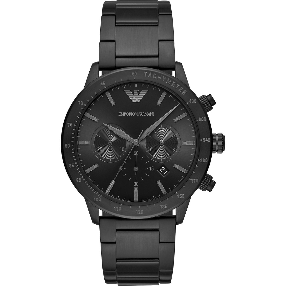 Emporio Armani Mario Herenhorloge 43mm - Zwart