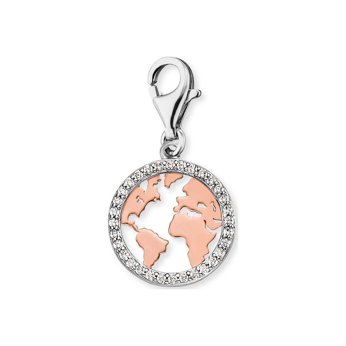 Engelsrufer Dames Charm Charm wereld 925 sterling zilveren Zirkonia One Size 87928349