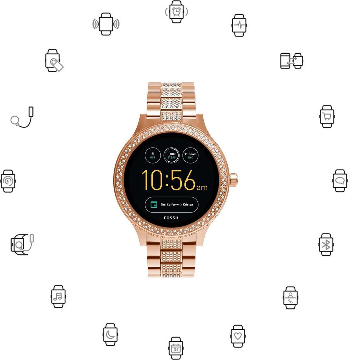 Fossil Q Venture Smartwatch FTW6008 | bol.com