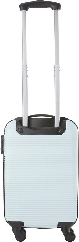 TravelZ Horizon Handbagagekoffer - 54cm Handbagage Trolley met gevoerde binnenkant - Baby Blauw - Travelz