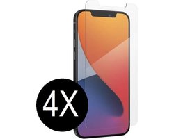4X iPhone 12 Mini (5.4) Tempered glass screenprotector - iPhone 12 Mini Screenprotector glas - Screenprotector iphone 12 Tempered Glass screen protector - screenprotector iphone 12 Mini - iPhone 12 Mini Screenprotector glas - 4 stuks