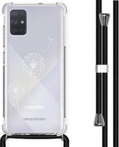 iMoshion Design hoesje met koord voor de Samsung Galaxy A71 - Paardenbloem - Wit