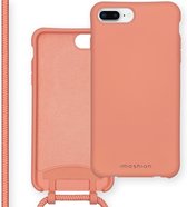 iMoshion Color Backcover met afneembaar koord iPhone 8 Plus / 7 Plus / 6(s) Plus hoesje - Peach