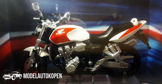 Storen Echt inleveren Honda CB1300 (Wit) (12 cm) 1/24 Atlas Superbikes - Modelmotor - Schaalmodel  - Model... | bol.com