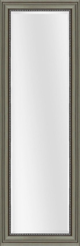 Landelijke rustieke spiegel Nino Taupe met zilveren kraal