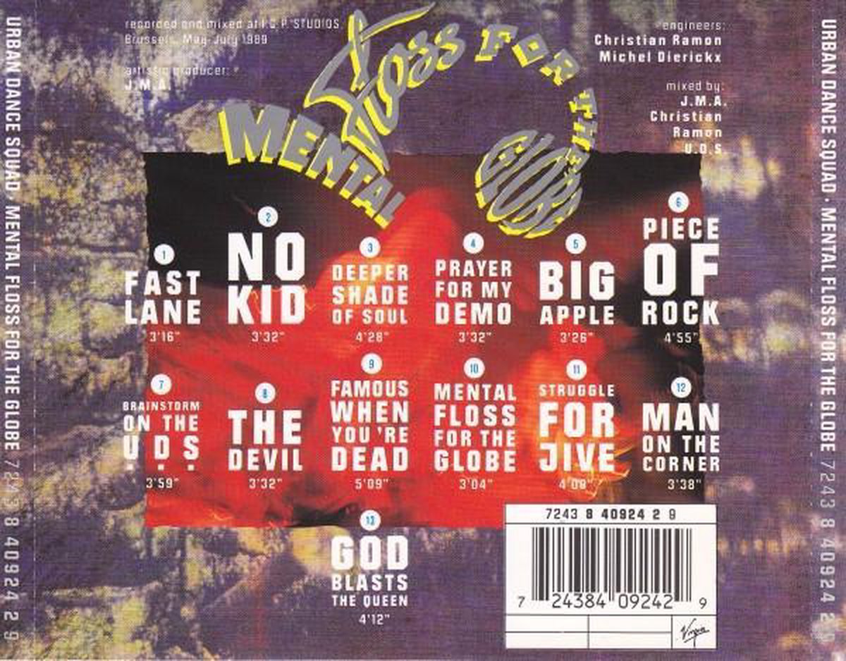 Mental Floss For The Globe, Urban Dance Squad CD (album) Muziek