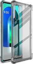 IMAK LG Velvet TPU Hoesje Transparant Grijs