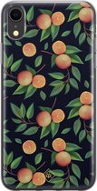 iPhone XR hoesje siliconen - Fruit / Sinaasappel | Apple iPhone XR case | TPU backcover transparant