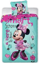 Disney Minnie Mouse Dekbedovertrek Smart - Eenpersoons - 140 x 200 cm - Katoen