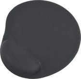 Gembird MP-GEL-BLACK - Gel muismat met polssteun, zwart