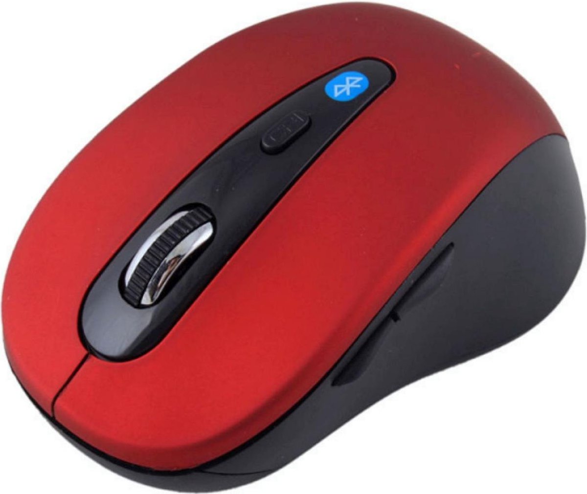 Draadloze muis met Bluetooth: compact, ergonomisch en gebruiksvriendelijk voor Windows Mac OS rood