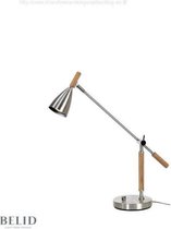 Belid - Tafellamp Frank 2.0 Aluminium/Oak 46 cm