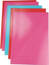 5-pak A4 schriften BASIS - Multicolor - 10 mm - Geblokt
