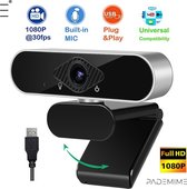 Pademime Full HD - Webcam - Zwart