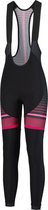 Rogelli Impress Lange Fietsbroek - Dames - Zwart, Bordeaux, Roze - Maat L