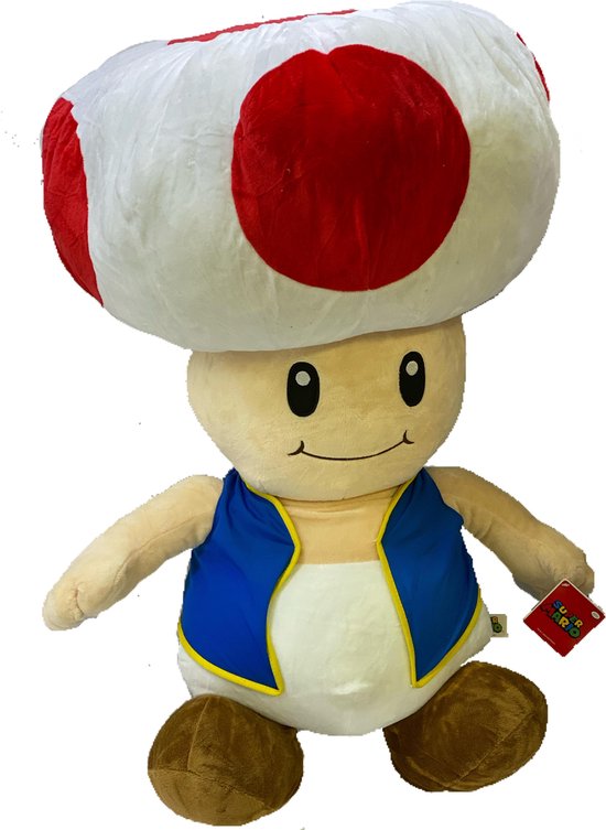 Toad Knuffel XXL 90cm | Toad | Mario | GIFT QUALITY |Nintendo | | bol.com