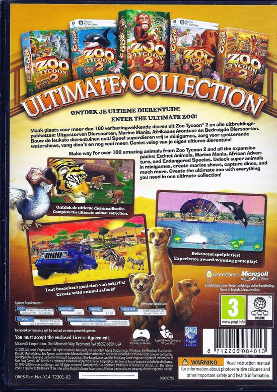 Zoo Tycoon 2 - Ultimate Collection | Games 