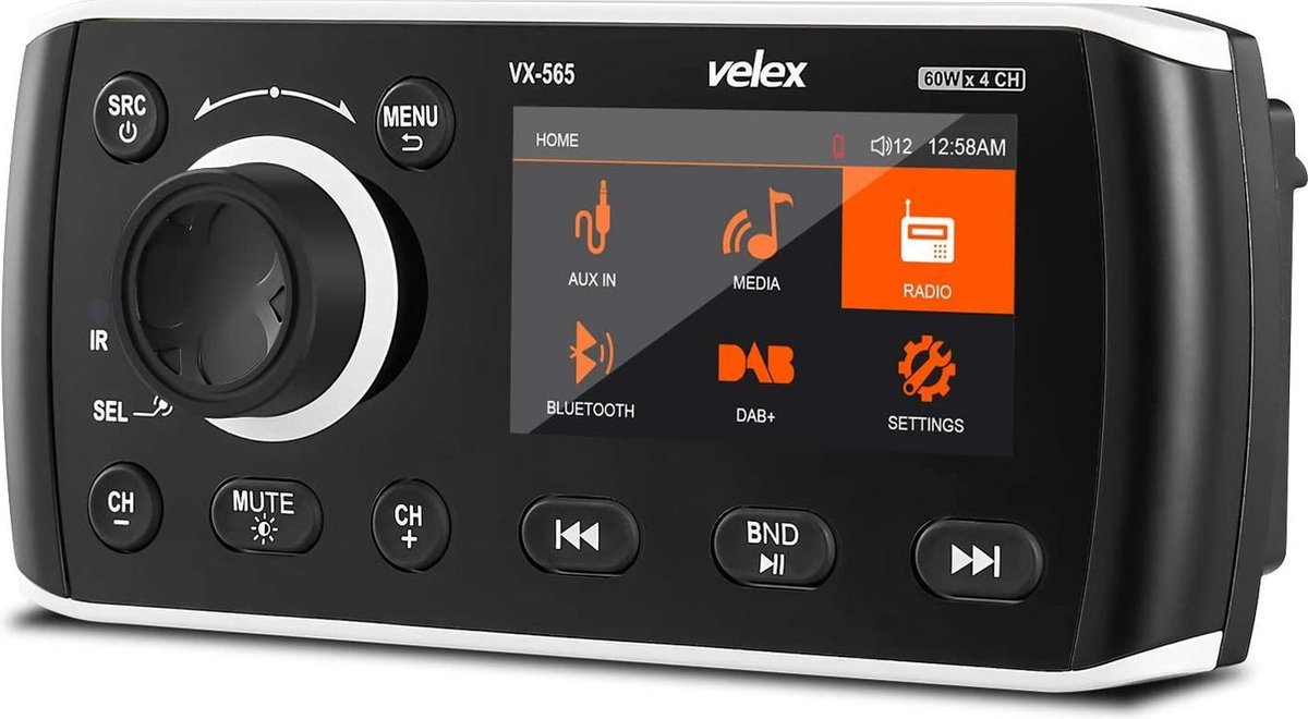 Verscherpen Jabeth Wilson Schandalig Velex Marine VX565 Bootradio DAB+ met Bluetooth | bol.com