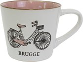 Memoriez Mok Brugge Fiets Roze - Set van 2