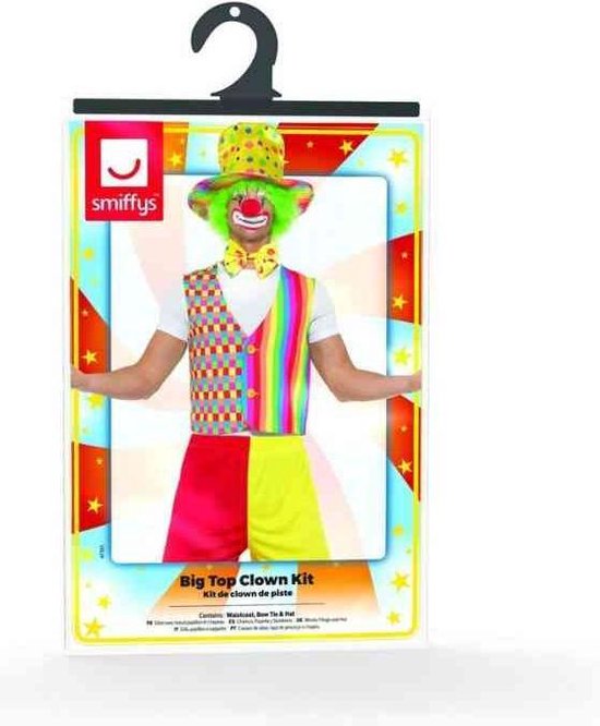 SMIFFYS - Clown accessoires set voor volwassenen - S / - Volwassenen | bol.com