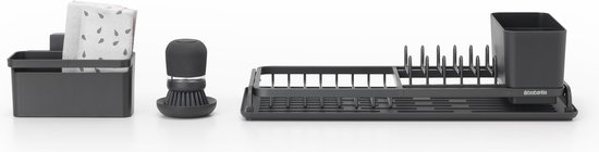 Brabantia SinkSide Afwasset Compact - 4-delig - Dark Grey