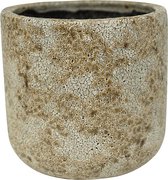 Plantenwinkel Pot Thirza cognac ronde bloempot binnen 16x16 cm