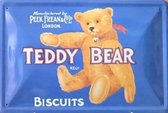 Teddy Bear Biscuits wand- reclamebord 30x20cm