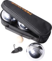 Jeu de Boules set metaal 3 ballen but en meetlint