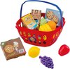 foto van Rood speelgoed boodschappen/winkelmandje met boodschappen - Speelgoed - Winkelmanden - Winkelmandjes met boodschappen - Winkeltje spelen