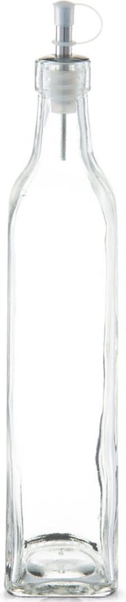Veluxis Olie & azijn flessenset, 2 x 500 ml porseleinen steengoed flessen met druppelvrije schenktuit incl. 2 x reservedoppen, Made in Germany, 100% UV-bescherming, voedselveilige materialen (zwart