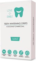 Love2smile Premium - Teeth Whitening Strips - De Natuurlijke tandenbleker van Nederland & België - Goedgekeurde Tandenbleek Strips - Zonder Peroxide