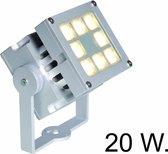 Franssen spotpro aanlichtspot led 20w. aluminium zilv.. lens 30gr.