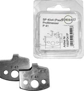 Edessö 2 profielmessen P41, (1560P041P) en 2 deflectoren A41 (1562A041P)