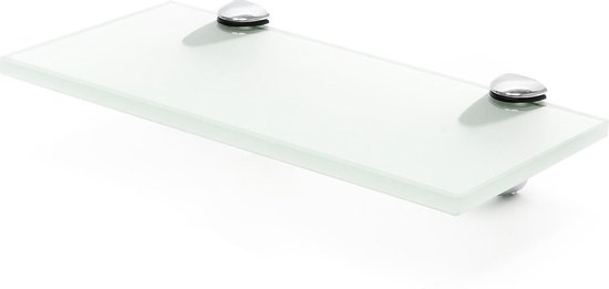 Wastafel Planchet Voorzien van mat glas - 400 x 80 mm - Glazen aflegplankje  voor... | bol.com