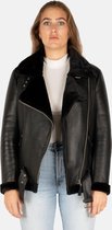 Polar Lammy Coat -  Dames Jas - Zwart - Maat S