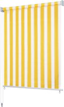 Rolgordijn geel 100x140 (Incl LW led klok) - rol gordijn verduisterend - rolgordijnen